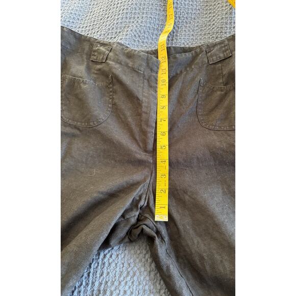 J.Jill Linen Plus Size 18 Crop Pants Black Lagenlook - Picture 9 of 10